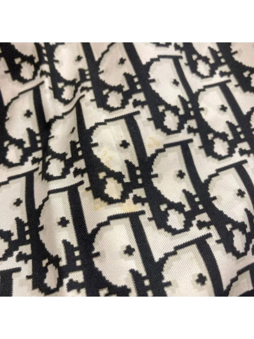 ★SOLD★ Dior Trotter Pattern Scarf Silk - Picture 9 of 11